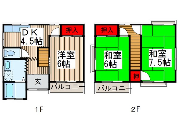 渡邉邸の物件間取画像